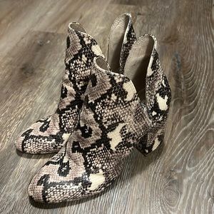 Steve Madden Snakeskin Booties